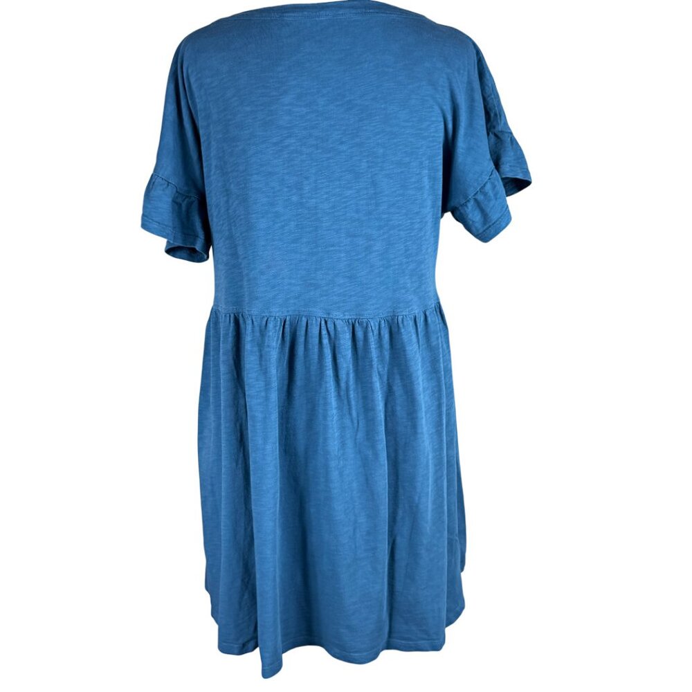 Natural by KNOWN SUPPLY V-Neck Dress in Organic Cotton Size XS - Picture 7 of 11